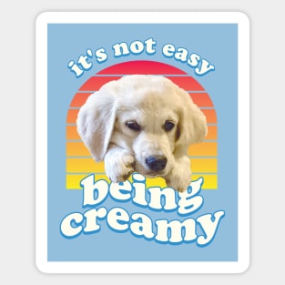 It's Not Easy Being Creamy - English Cream Golden Retriever Magnet